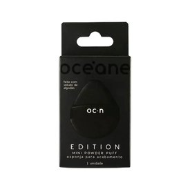 ESPONJA PARA ACABAMENTO OCÉANE MINI POWDER PUFF PRETO 1 UNIDADE