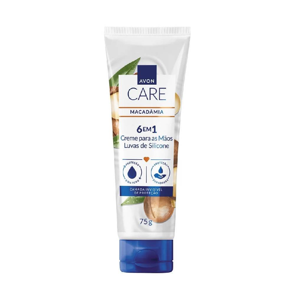 Creme Para Mãos Avon Care Luvas De Silicone Macadâmia 75g