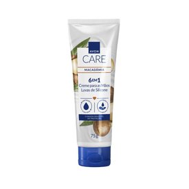 CREME PARA MÃOS AVON CARE LUVAS DE SILICONE MACADÂMIA 75G