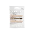 KIT 3 PASSADORES/PRESILHAS DE CABELO PANVEL 24&7 STRASS, CRISTAL E PU