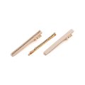 KIT 3 PASSADORES/PRESILHAS DE CABELO PANVEL 24&7 STRASS, CRISTAL E PU