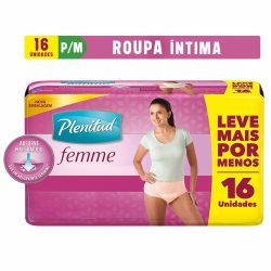 Roupa Intima Plenitud Active Mulher P/m C/16 Nv