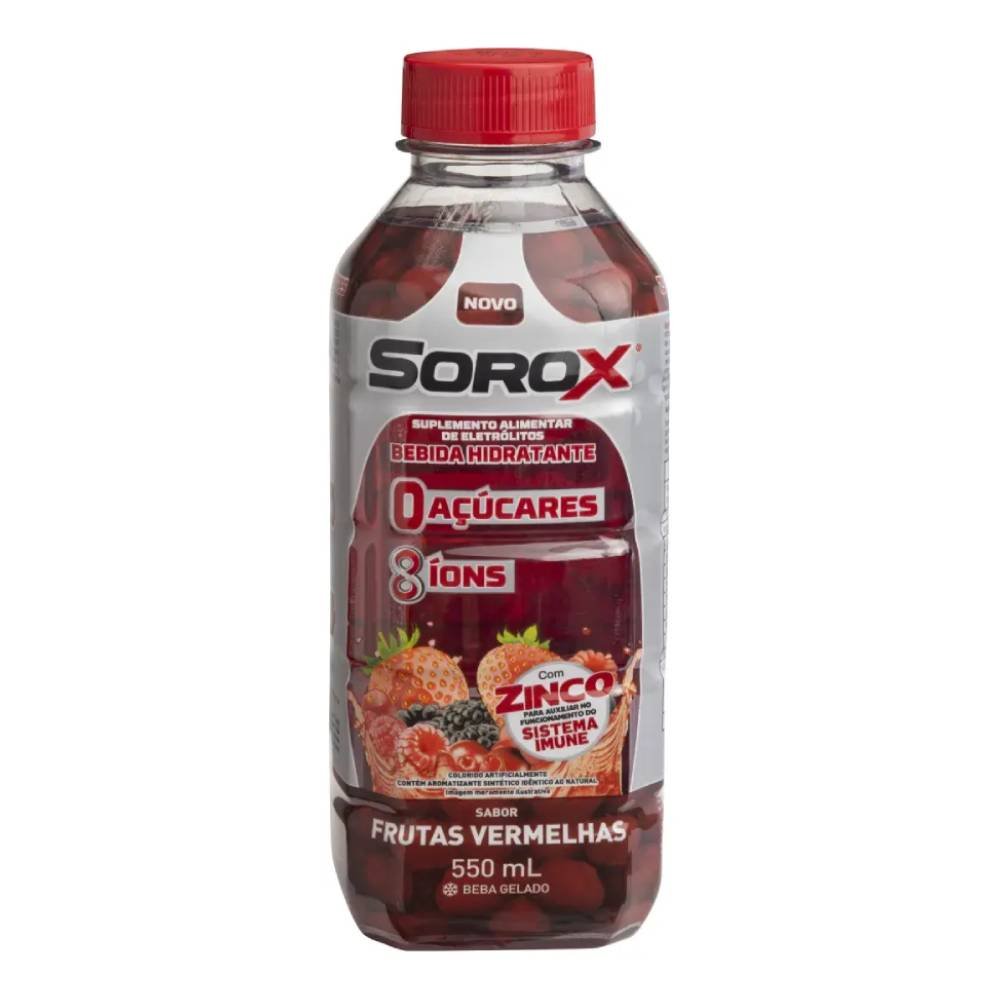 Isotônico Sorox Frutas Vermelhas 550ml
