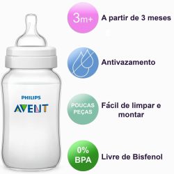 Mamadeira Avent Classic 330ml