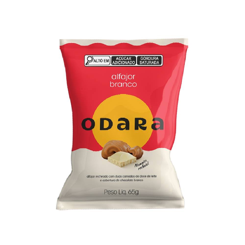 Alfajor Odara Clássico Branco 65g