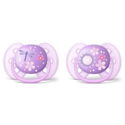 Chupeta Avent Ultrasoft Flores Com 2 Unidades 6-18 Meses