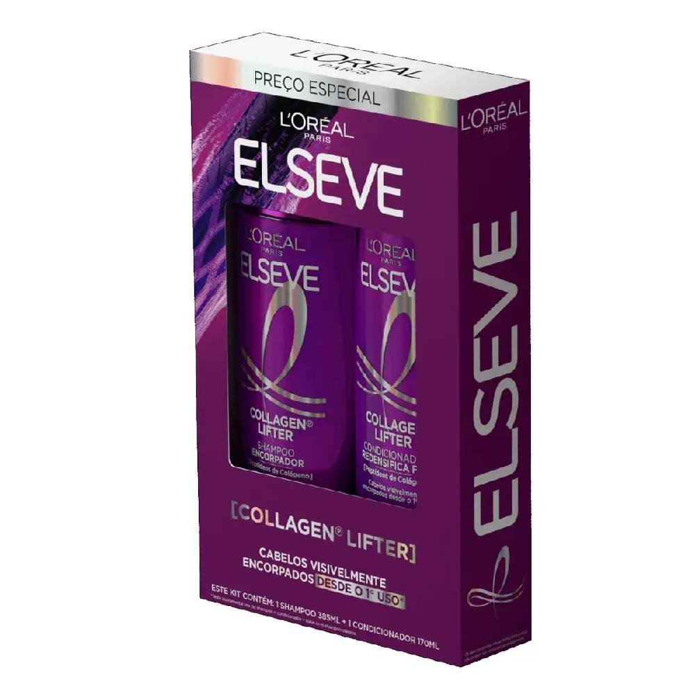 Kit Elseve Collagen Lifter Shampoo 385ml + Condicionador 170ml