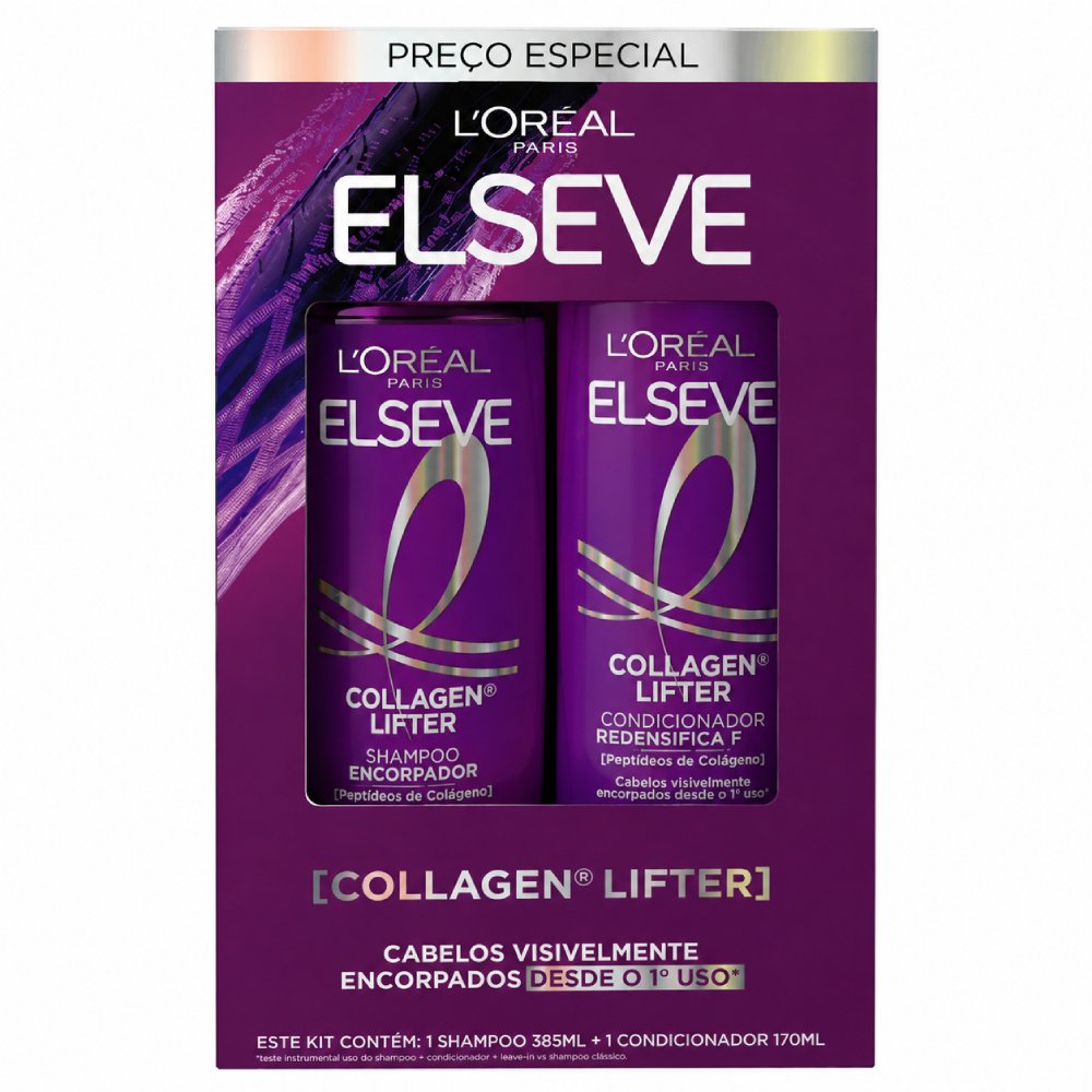 Kit Elseve Collagen Lifter Shampoo 385ml + Condicionador 170ml