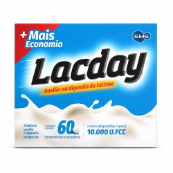 Lacday Enzima Lactase 10.000u.fcc 60 Comprimidos Mastigáveis