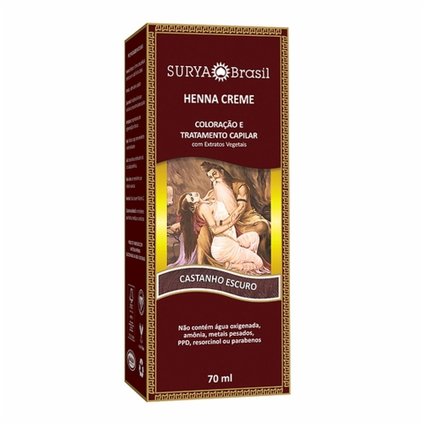 TINTURA SURYA HENNA CREME CASTANHO ESCURO