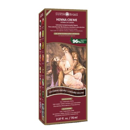 TINTURA SURYA HENNA CREME CASTANHO ESCURO