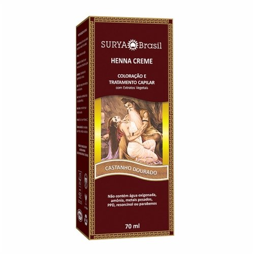 Tintura Surya Henna Creme Castanho Dourado