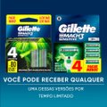 CARGA PARA APARELHO DE BARBEAR GILLETTE MACH3 SENSITIVE COM ALOE 4 UNIDADES