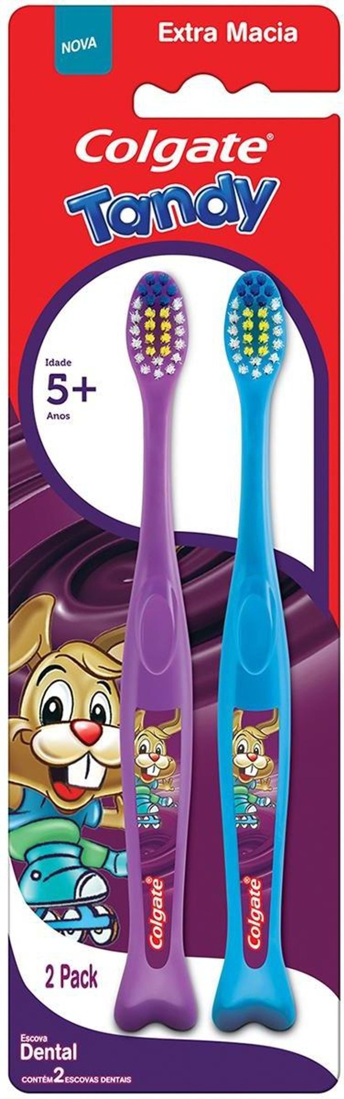 Kit Escova Dental Infantil Extra Macia Colgate Tandy - 2 Unidades
