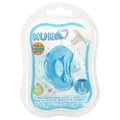 CHUPETA KUKA SILICONE AZUL RESCÉM NASCIDO COM 1 UNIDADE
