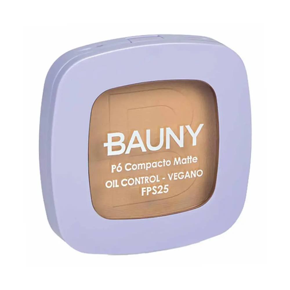 Pó Compacto Bauny Matte Cor 060 Fps25 10g