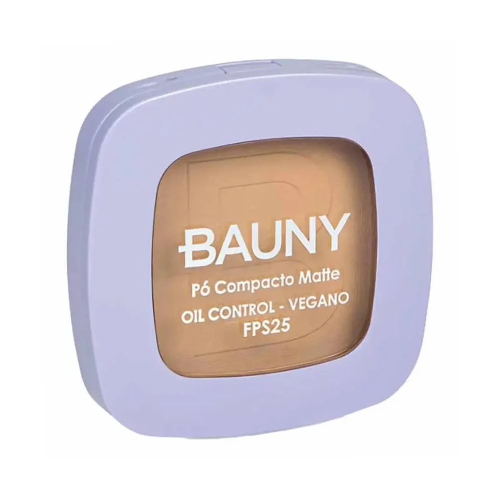 Pó Compacto Bauny Matte Cor 060 Fps25 10g