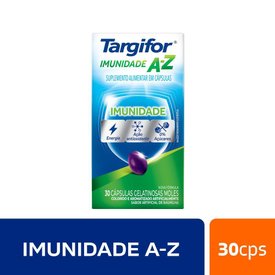 SUPLEMENTO ALIMENTAR TARGIFOR IMUNIDADE A-Z 30 CÁPSULAS