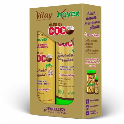 KIT NOVEX ÓLEO DE COCO SHAMPOO + CONDICIONADOR 300ML