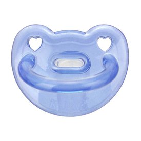 CHUPETA KUKA SILICONE AZUL 0 A 6 MESES COM 1 UNIDADE