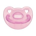 CHUPETA KUKA SILICONE ROSA 6 MESES + COM 1 UNIDADE
