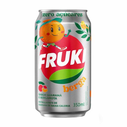 REFRIGERANTE FRUKI GUARANÁ BERGAMOTA ZERO 350ML