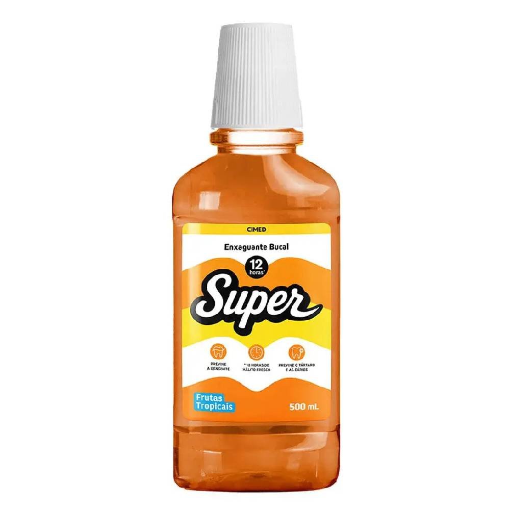 Enxaguante Bucal Super 12h Frutas Tropicais 500ml