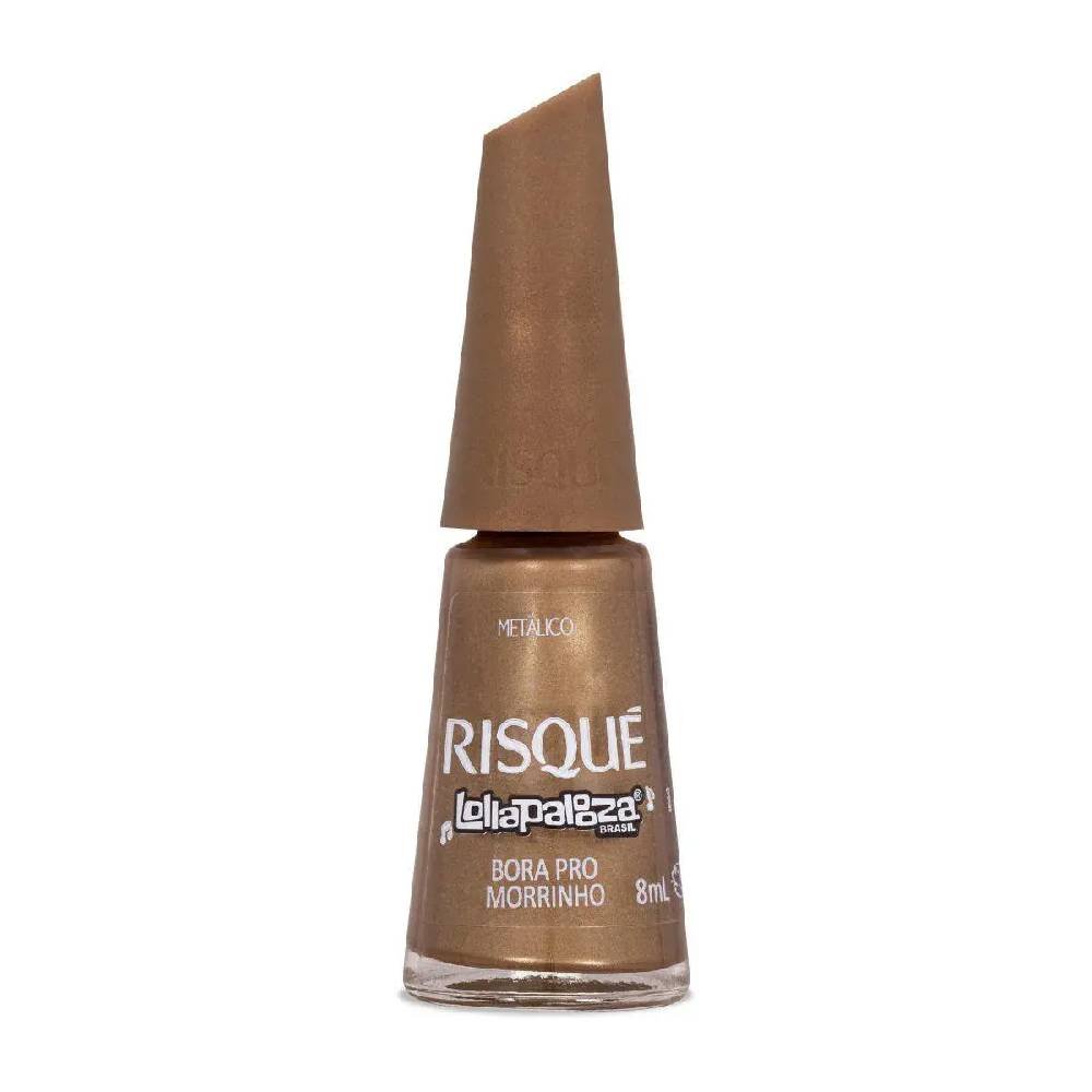 Esmalte Risqué & Lollapalooza Brasil Metálico Bora Pro Morrinho 8ml