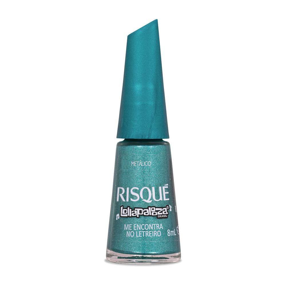 Esmalte Risqué Lollapalooza Brasil Metálico Me Encontra No Letreiro 8ml