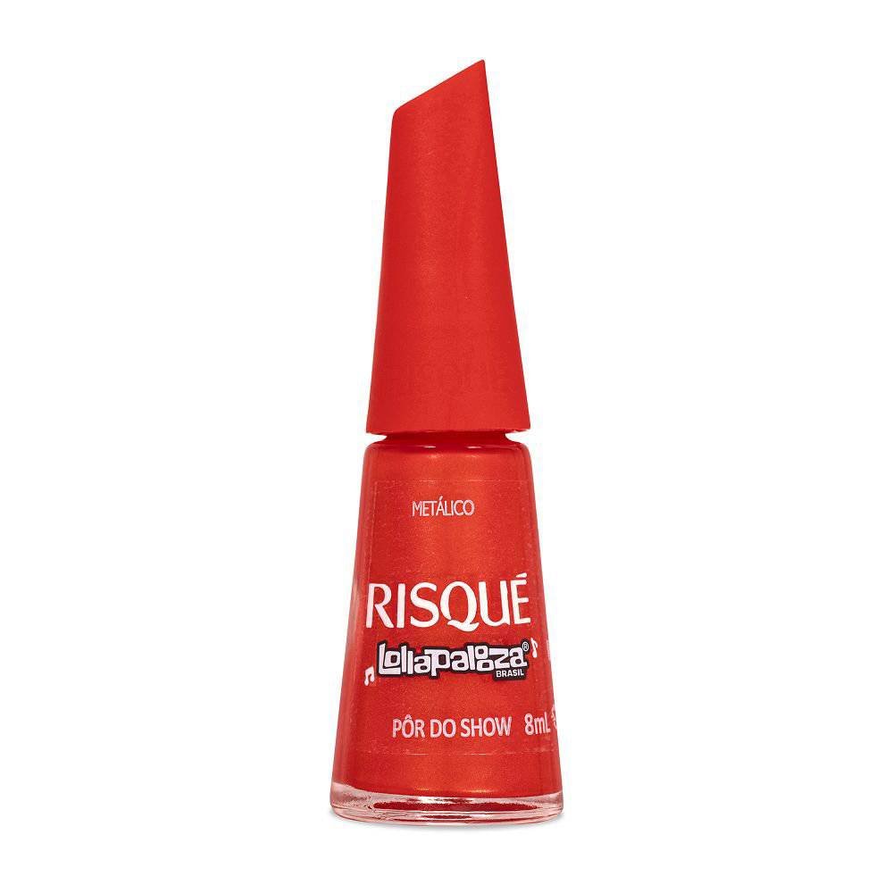 Esmalte Risqué Lollapalooza Brasil Metálico Pôr Do Show 8ml
