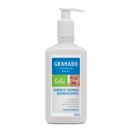 SABONETE CREMOSO DERMOCALMANTE GRANADO BEBÊ SENSÍVEL250ML