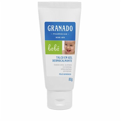 TALCO EM GEL DERMOCALMANTE GRANADO BEBÊ SENSÍVEL 80G