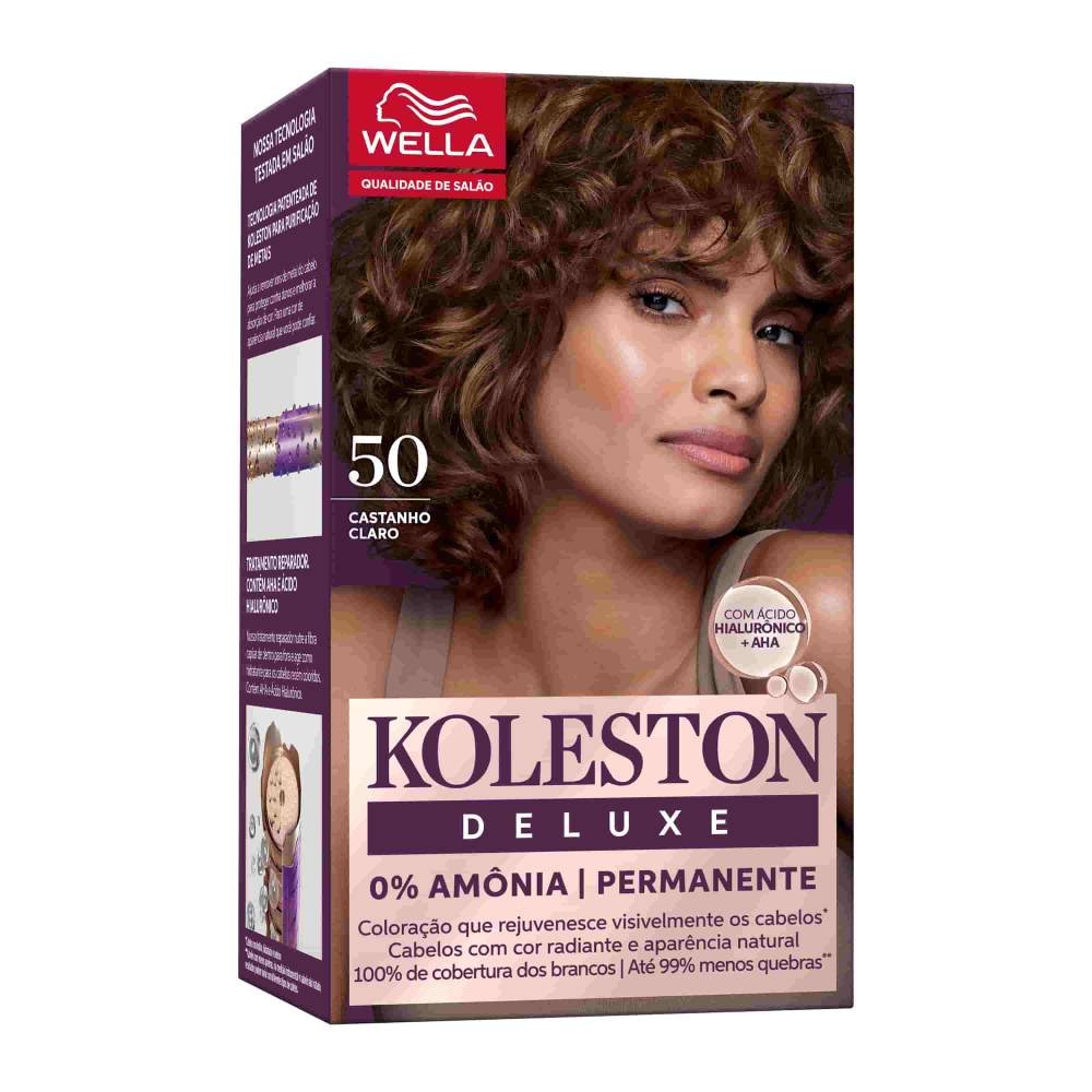 Tintura Koleston Deluxe&nbsp;castanho Claro 5.0