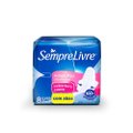 ABSORVENTE EXTERNO SEMPRE LIVRE ADAPT PLUS ULTRAFLEXÍVEL SUAVE COM ABAS 8 UNIDADES