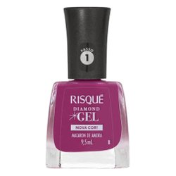 Esmalte Risqué Diamond Gel Macaron De Amora Cremoso 9,5ml
