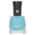 ESMALTE RISQUÉ DIAMOND GEL AZUL CAPRI GLITTER 9,5ML