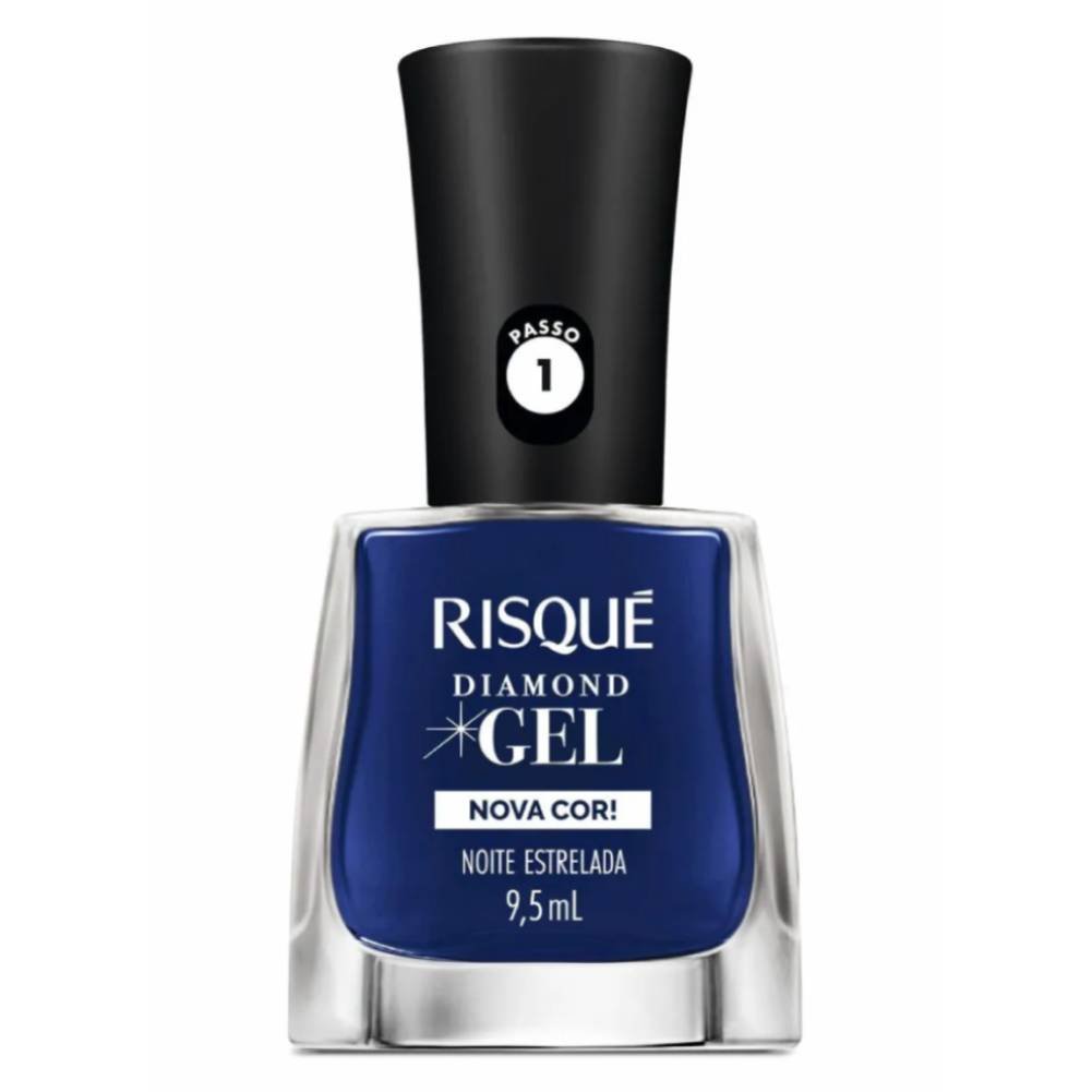 Esmalte Risqué Diamond Gel Noite Estrelada Cremoso 9,5ml