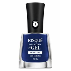 Esmalte Risqué Diamond Gel Noite Estrelada Cremoso 9,5ml