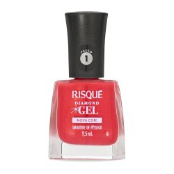Esmalte Cremoso Risqué Diamond Gel Smoothie De Pêssego 9,5ml