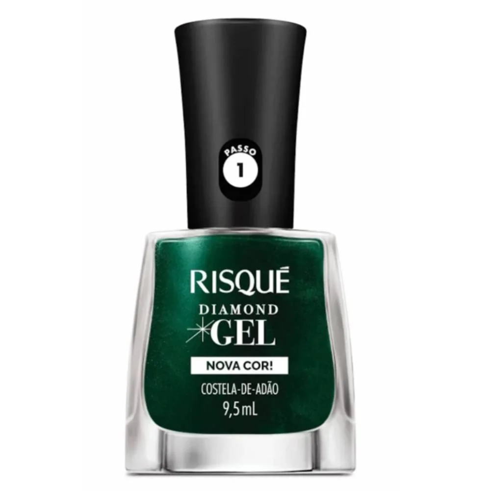 Esmalte Risqué Diamond Gel Costela De Adão Metálico 9,5ml