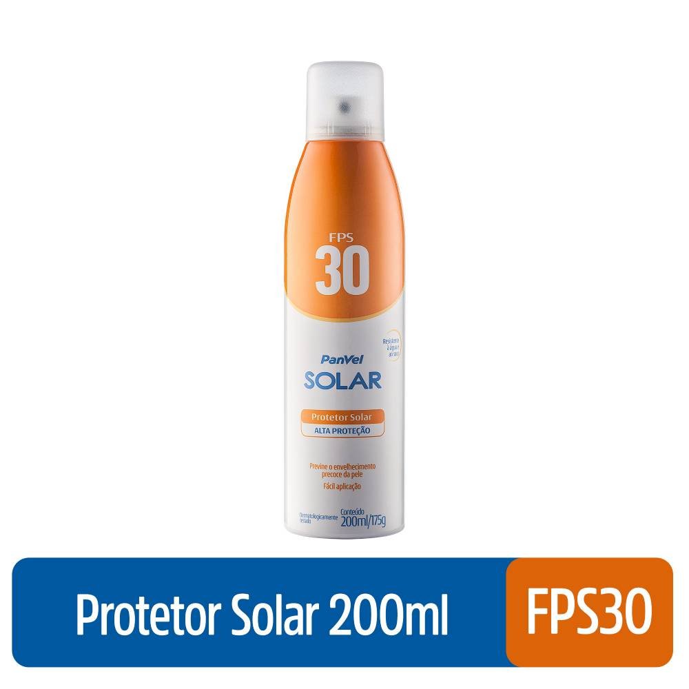 Protetor Solar Panvel Solar Aerossol Alta Proteção Fps 30 200ml