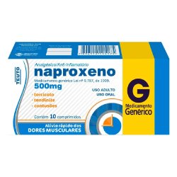 Naproxeno 500mg 10 Comprimidos Teuto Genérico