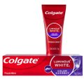 Kit Colgate Escova Dental Luminous White 2 Unidades Grátis Creme Dental Luminous White Color Correct 70G