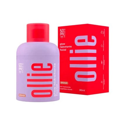 HIDRATANTE FACIAL GLOW OLLIE BRONZE FPS50 30ML