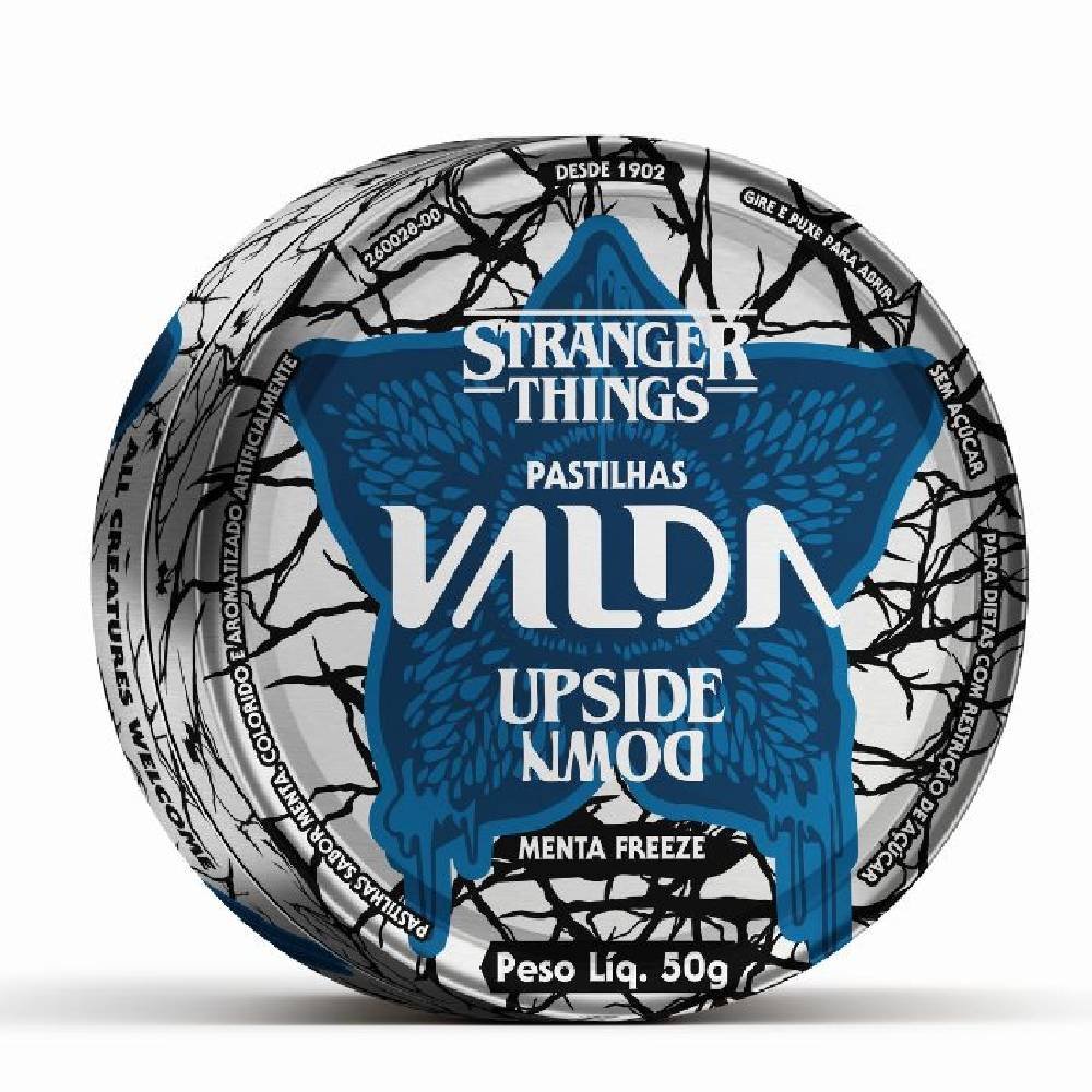 Pastilhas Valda Stranger Things Menta Freeze 50g