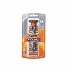 Pack Aparelho De Barbear Bic Comfort 3 Hybrid + 6 Laminas
