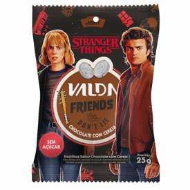 PASTILHAS VALDA STRANGER THINGS CHOCOLATE COM CEREJA 25G