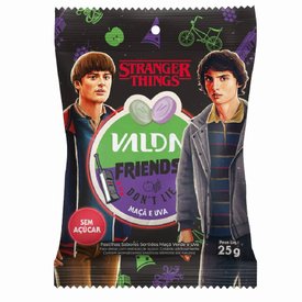 PASTILHAS VALDA STRANGER THINGS MAÇA E UVA 25G