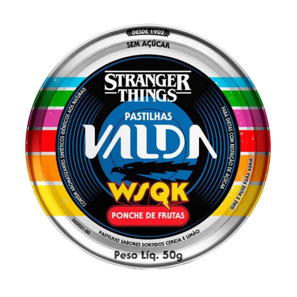 Pastilhas Valda Stranger Things Ponche De Frutas 50g