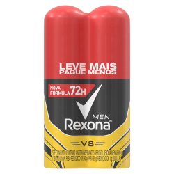 Desodorante Rexona Men Aerosol V8 2x90g 50%